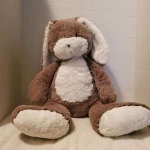 Adorable Apple Sauce Brown & White Bunny Plush 18" Stuffed Animal Super Soft!!